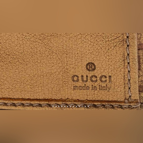 Gucci Metallic Gold Guccissima Leather Flap Continental Wallet - Picture 8 of 12